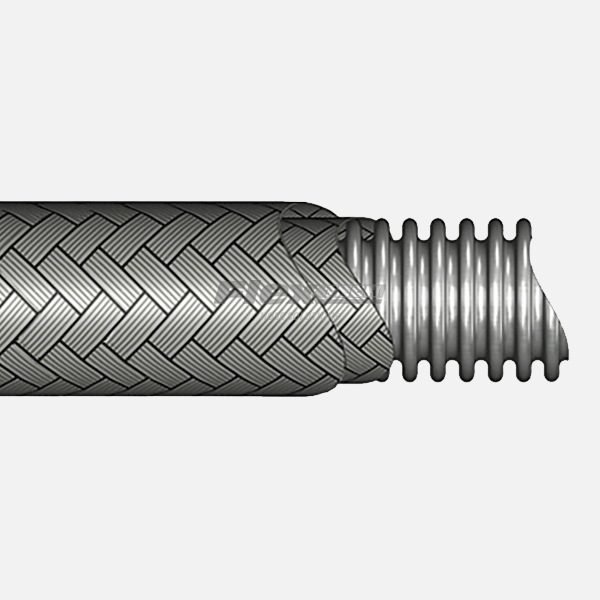 T7012 | Double Braided 316 Stainless Steel Standard Pitch Convoluted Metallic Hose